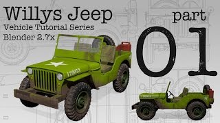 Willys Jeep - Blender Tutorial Series - Part 1 - Setting up guides