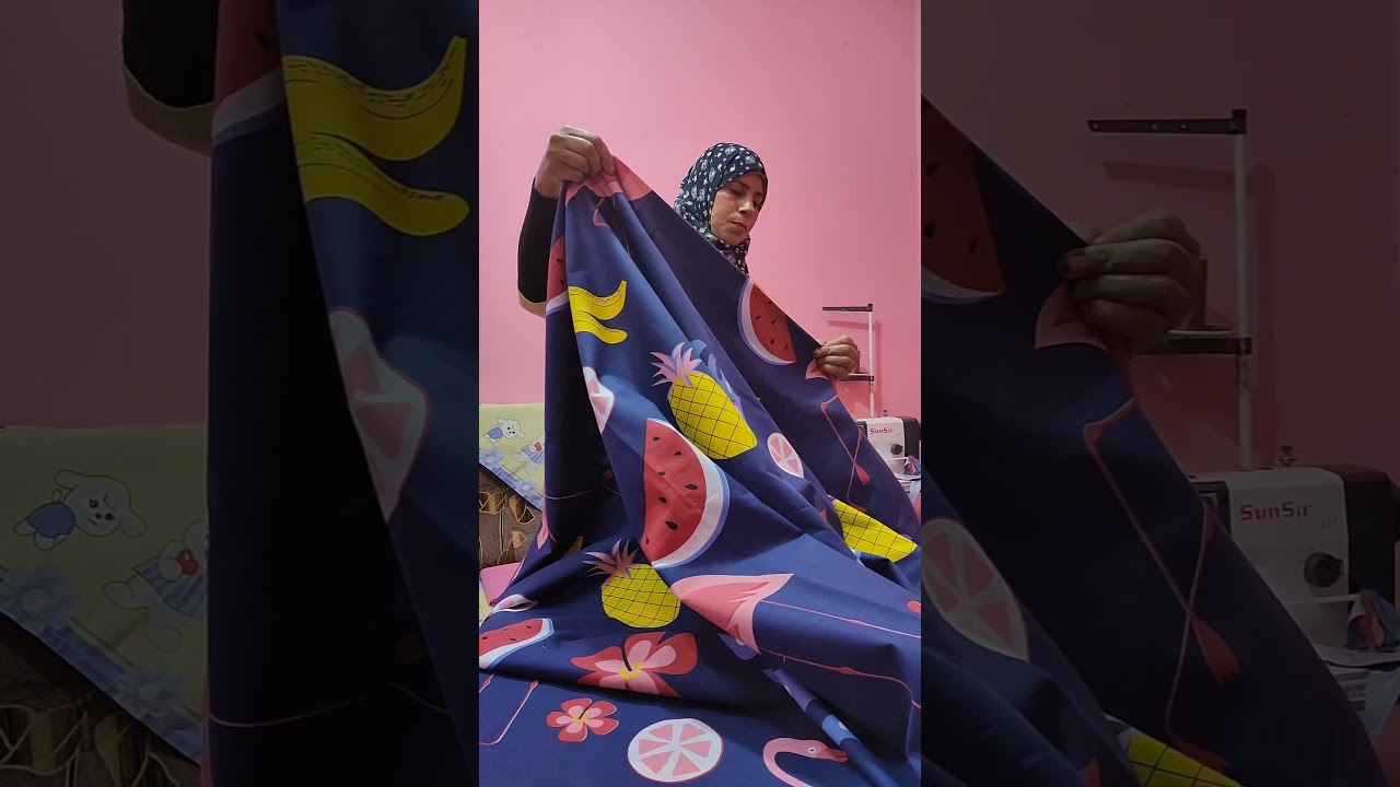 قص طقم سرير عرض 160 بكرنيش جنب واحد ومقاساته بكل سهولة 💖