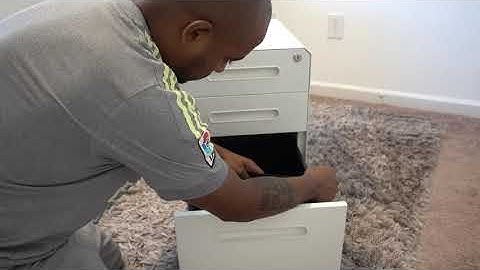 YITAHOME 3 Drawer Mobile File Cabinet with Interlock