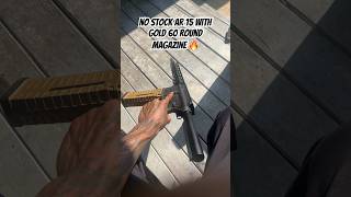 60 Round Mag Dump???👀 #ar15 Without Stock🔥