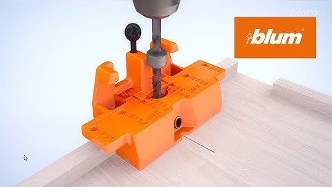 Drilling template for TANDEM hook and peg variant | Blum