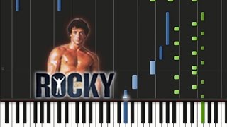 Video thumbnail of "Rocky - Main Theme Song [Piano Cover Tutorial] (♫)"