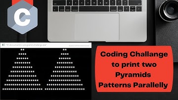 Coding Challenge to Print two Pyramids pattern Parallelly