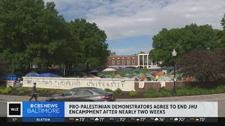 Johns Hopkins University and student protesters agree to end encampment