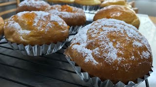 スイートクリームパンの作り方 sweet cream bread (ボヌールメアの美味しいクッキング)ホームベーカリーでお手軽に！