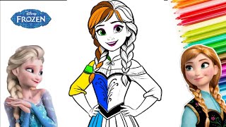 Come Colorare Anna di Frozen 2 - How to Color Anna Frozen 2