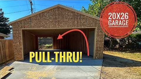 One Man, 4 Days...20x26 Garage Build / MY DIY