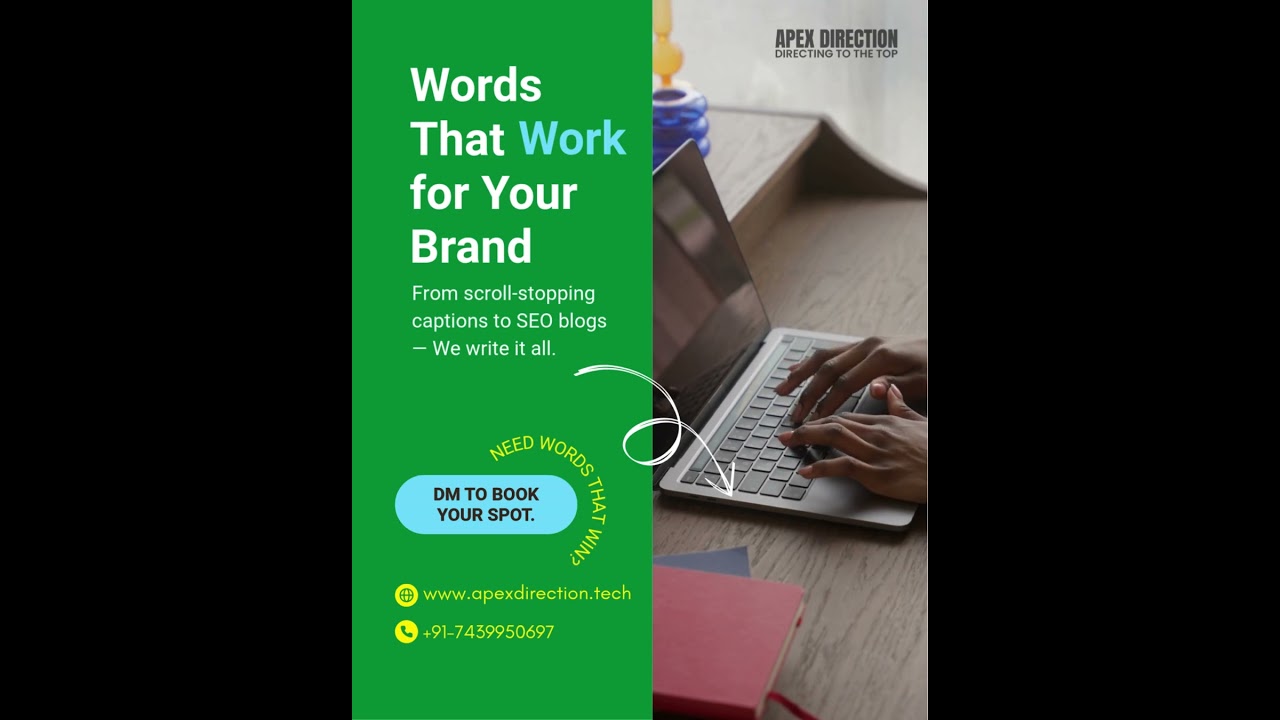 ✍️ Professional Content Writing Services - Words That Work for Your Brand!