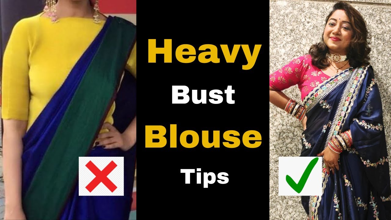 Blouse for Heavy Bust 👚 Heavy bust problem 😱😱 Blouse to Look Slim  Part-1 #FindYourFashionWithNeha 