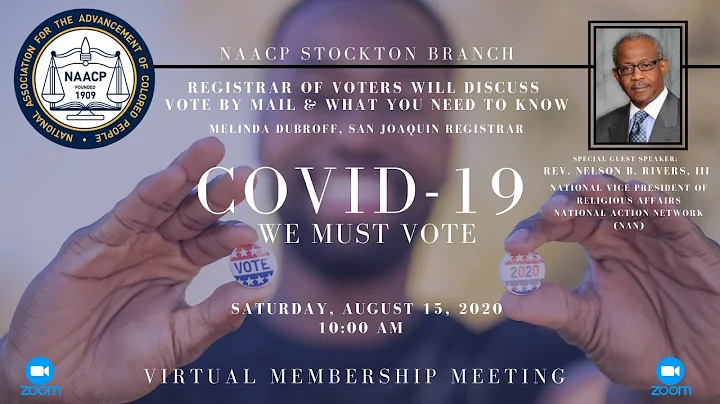 COVID 19 We Must Vote with San Joaquin County Registrar