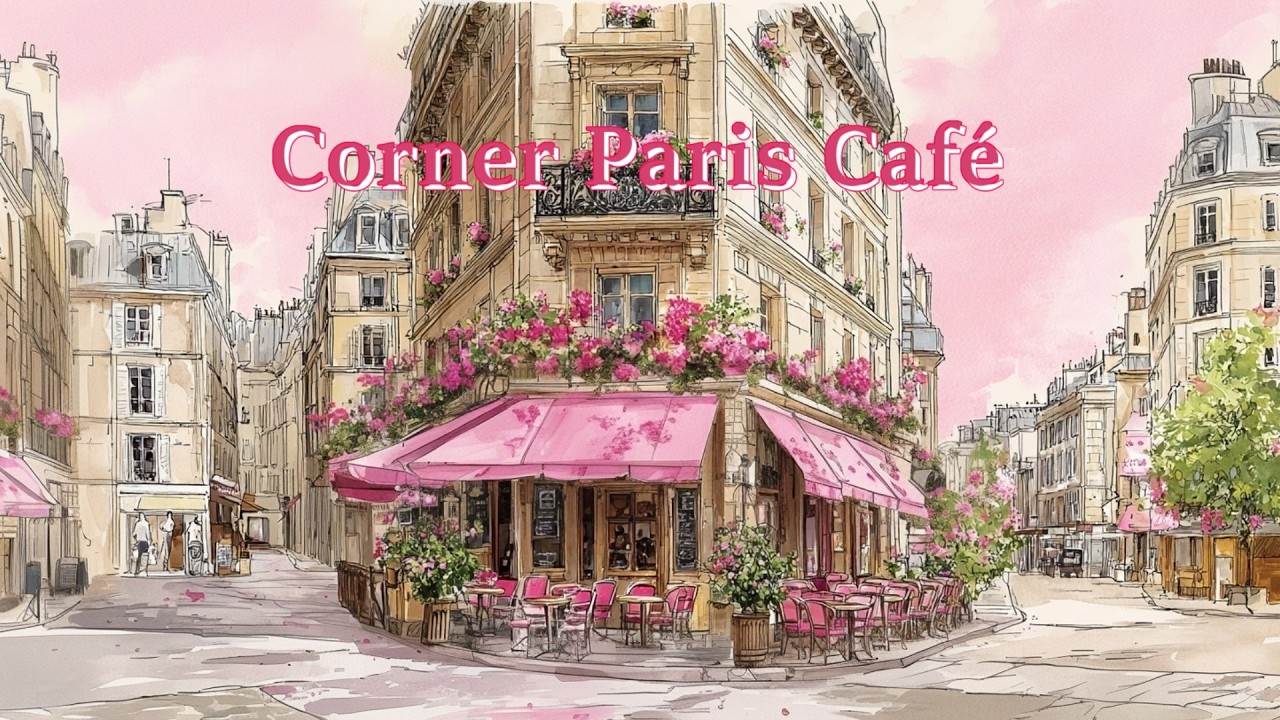 𝐂𝐎𝐑𝐍𝐄𝐑 𝐏𝐀𝐑𝐈𝐒 𝐂𝐀𝐅𝐄́ 🌸 French Café Instrumental for Work & Focus