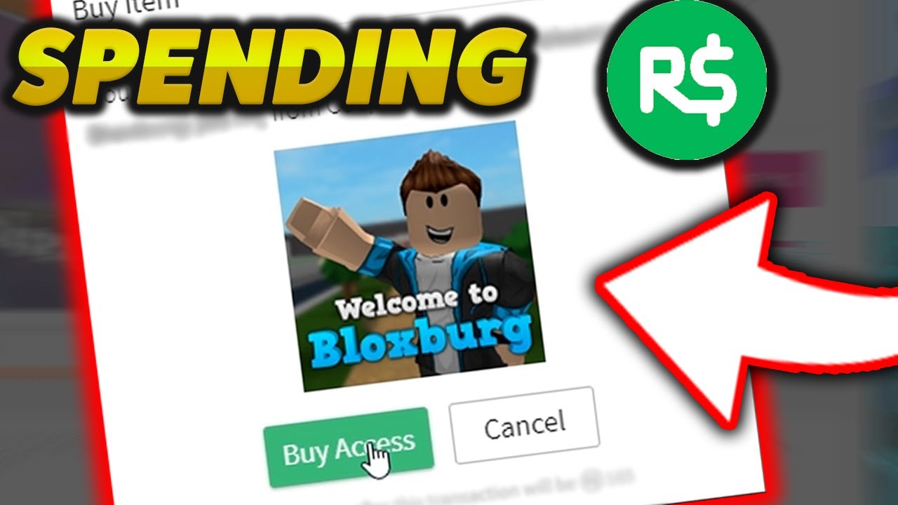 Spending All My Robux On Roblox Bloxburg Youtube