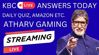 KBC PLAY ALONG, DAILY QUIZ, AMAZON ETC. LIVE ANSWERS TODAY| KBC 8TH SEPT| ATHARV GAMING screenshot 4