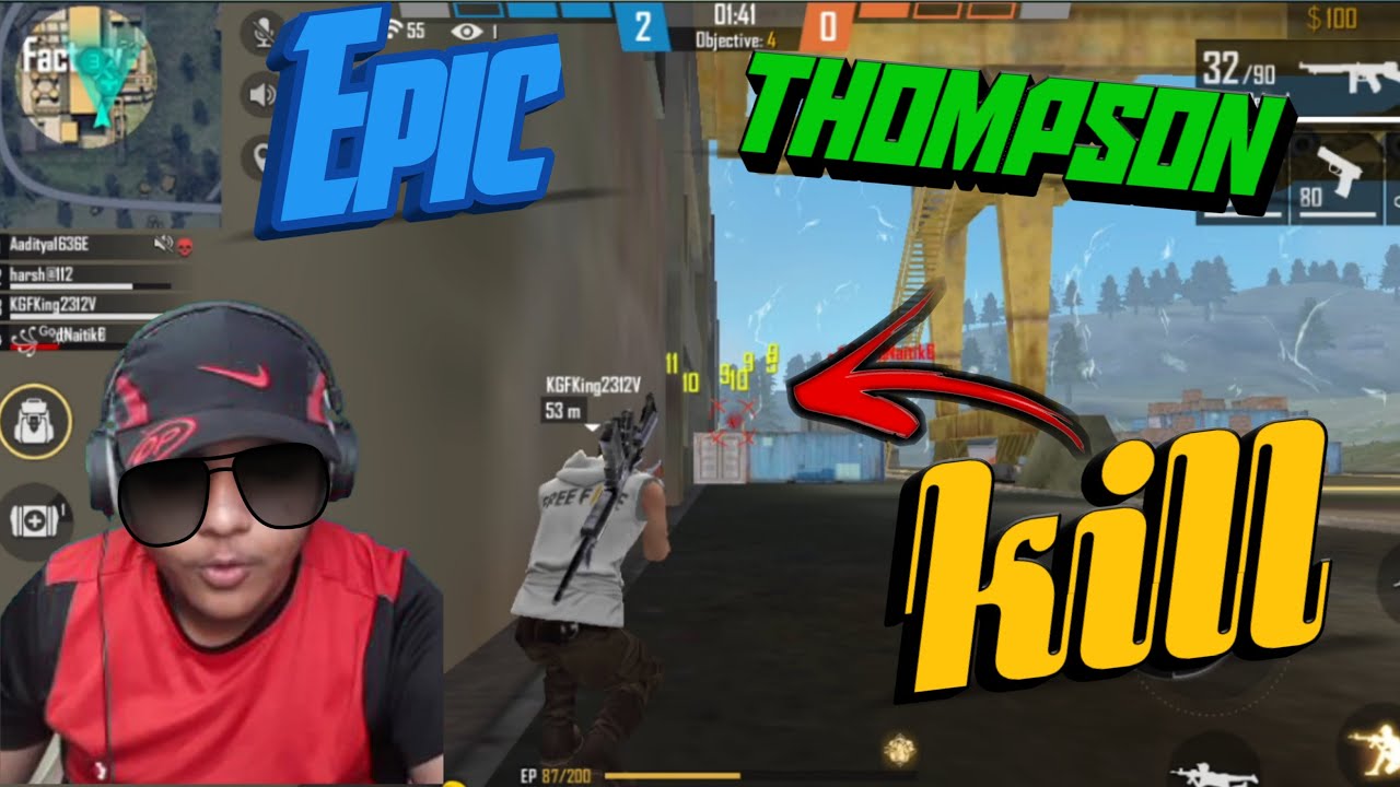 Best Thompson Kills | Garena Free Fire