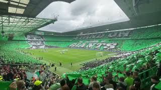 Celtic v Aberdeen Full Stadium Tifo