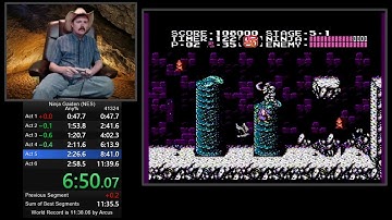 Ninja Gaiden NES speedrun in 11:38.583 (2nd fastest time ever) by Arcus