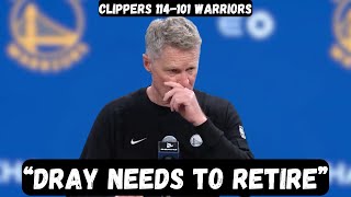 Steve Kerr GOES OFF on Draymond after Warriors BLOW 20 point lead - Postgame Interview vs Clippers