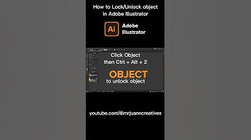 Lock/Unlock object in Adobe Illustrator #tutorial #trending #youtubeshorts #youtube #video #views