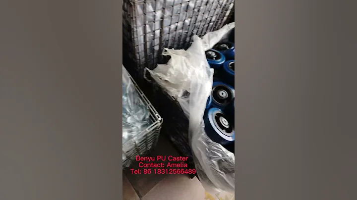 Benyu blue PU Caster wheel