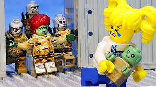Lego Escape from Zombie SWAT: Undead Zombie Husband Guards Human Wife