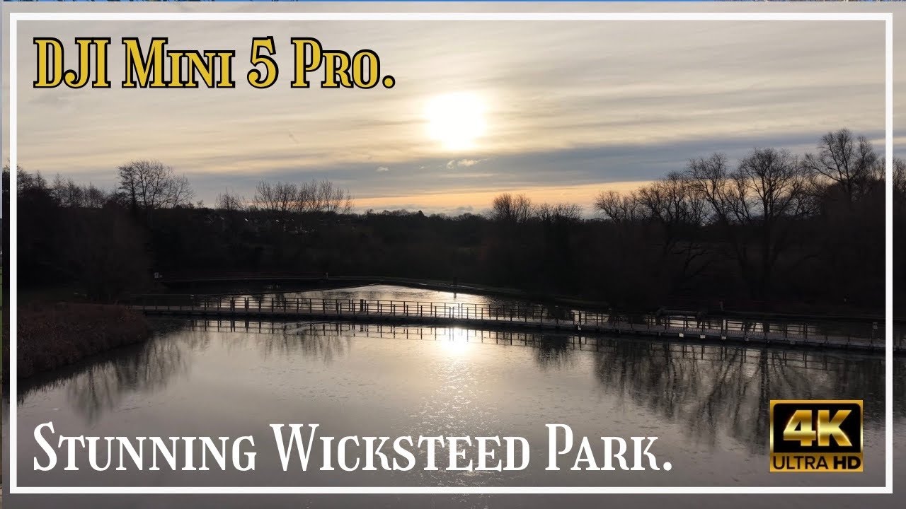 Relaxing Drone Footage | Wicksteed Park Lake & Amusement Park | DJI Mini 5 Pro