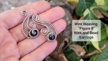 Wire Weaving with Bead Earrings