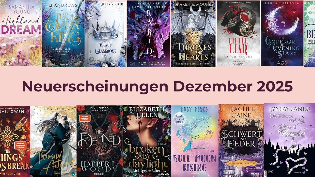 Neuerscheinungen Dezember 2025 | Magische Highlights zum Jahresende