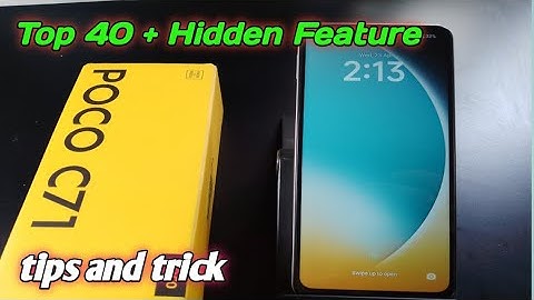 Poco C71 , Top 40 +Tips And  Tricks, Hidden Feature , amazing hidden feature