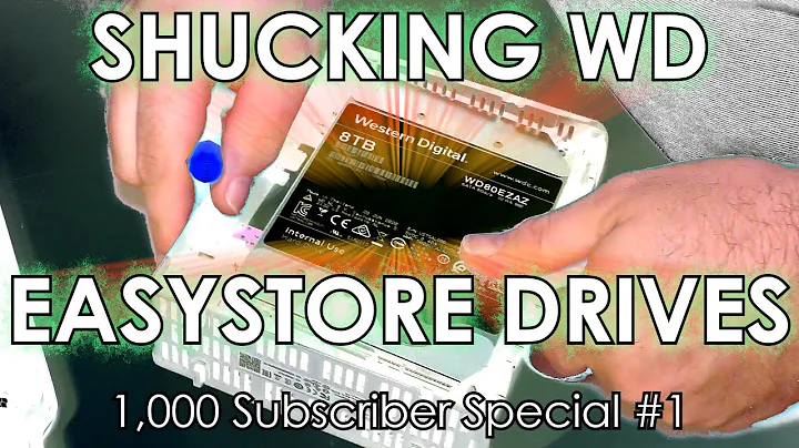 Shucking WD Easystore Drives (an r/DataHoarder favorite) - 1000 Subscriber Special #1 - Jody Bruchon