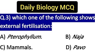 Daily Biology MCQ. Part -3 || Bio-Shorts Series || Biology very important questions. screenshot 4