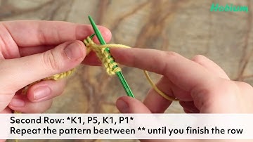 How to Knit the Chevron Seed Stitch
