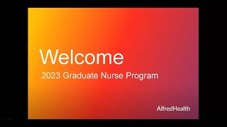 2023 Alfred Health GNP Intake Information Evening Recording