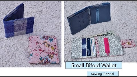 Small minimalist bifold Wallet - Sewing Tutorial