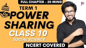 Power Sharing Class 10 CBSE Civics Social Science in One Shot | Term 1 Crash Course | PRanay Chouhan