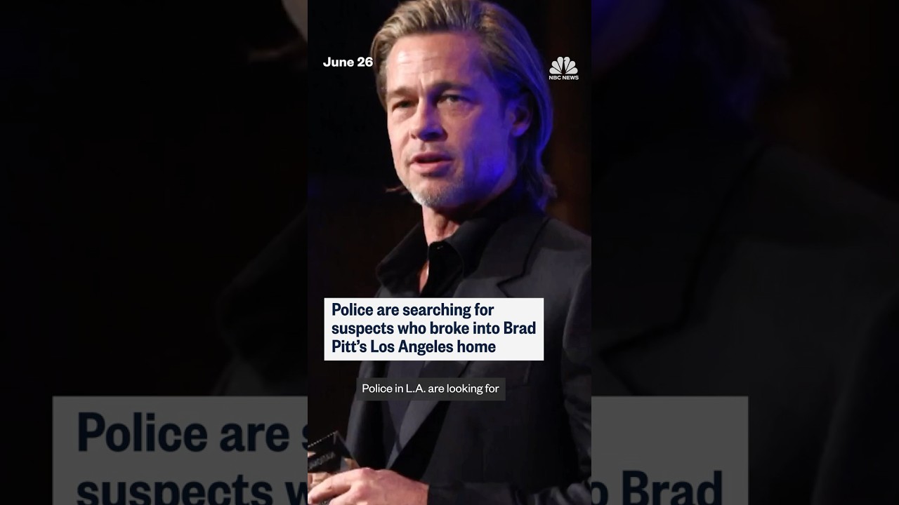 Police are searching for suspects who broke into Brad Pitt's Los Angeles home