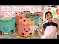 Satisfying Cake Decorating ASMR | Decorate Cutesy Kawaii Cakes With Me! | [No Talking] [No Music]