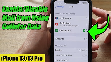 iPhone 13/13 Pro: How to Enable/Disable Mail from Using Cellular Data