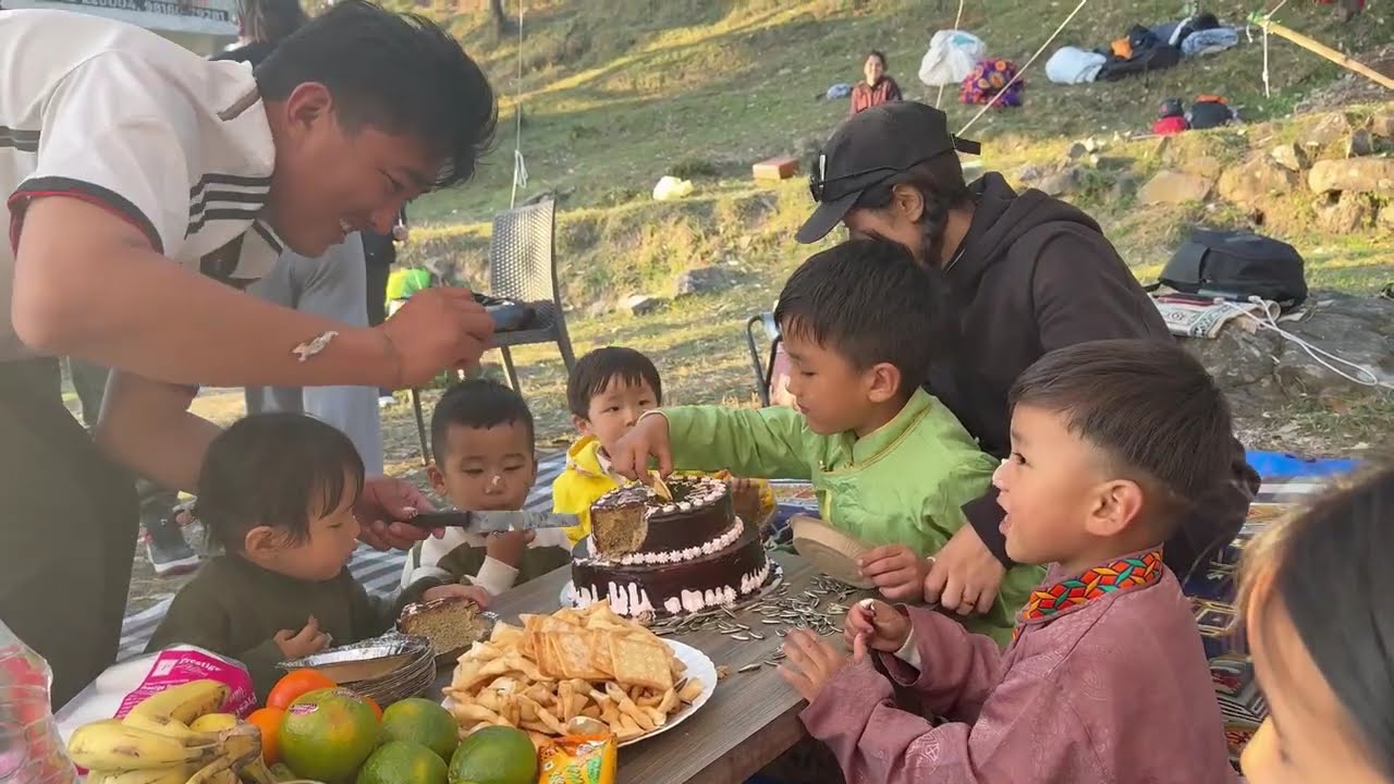 སྐྱེས་སྐར་སྤྲོ་སྐྱིད། || Birthday celebration || bonfire ||sunset || All in one .