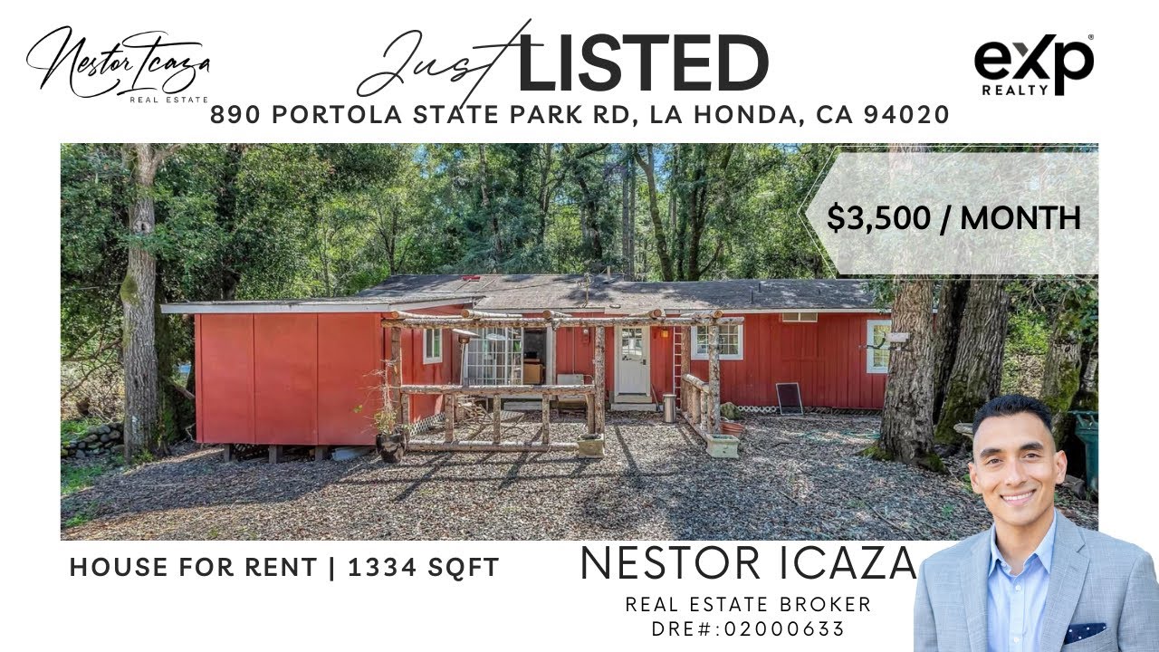 Just Listed!! 890 Portola State Park Rd, La Honda, CA 94020