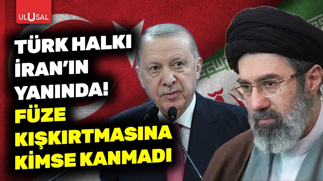 Türk halkı İran'ın yanında! Füze kışkırtmaları tutmadı