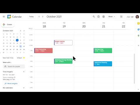 How to: View Time Insights in Google Calendar