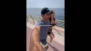 Behind The Glam Rebecca Donaldson Carlos Sainz Celebrate Together