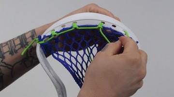 9 Diamond Top String Lacrosse Head Stringing Tutorial @SportStop.com