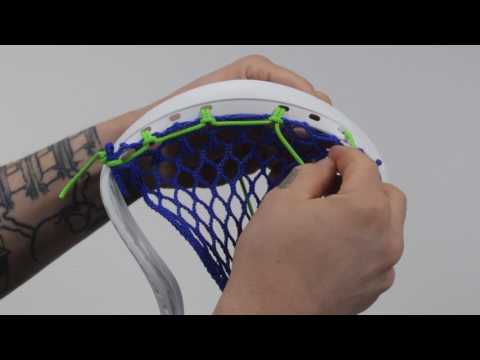 9 Diamond Top String Lacrosse Head Stringing Tutorial @SportStop.com