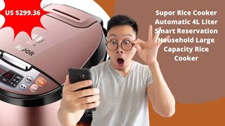 Supor Rice Cooker Automatic 4L Liter Smart Reservation Household Large Capacity Rice Cooker.