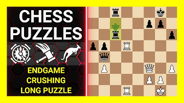 Chess Puzzles to Practice. Themes: Endgame, Crushing, Long puzzle. Learn Chess