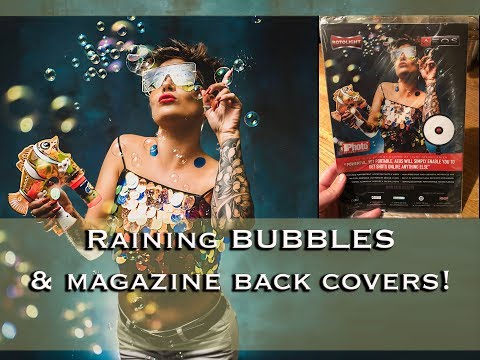 Raining BUBBLES and making the Back Cover of Digital Photo Magazine- Studio shoot-Rotolight Aeos