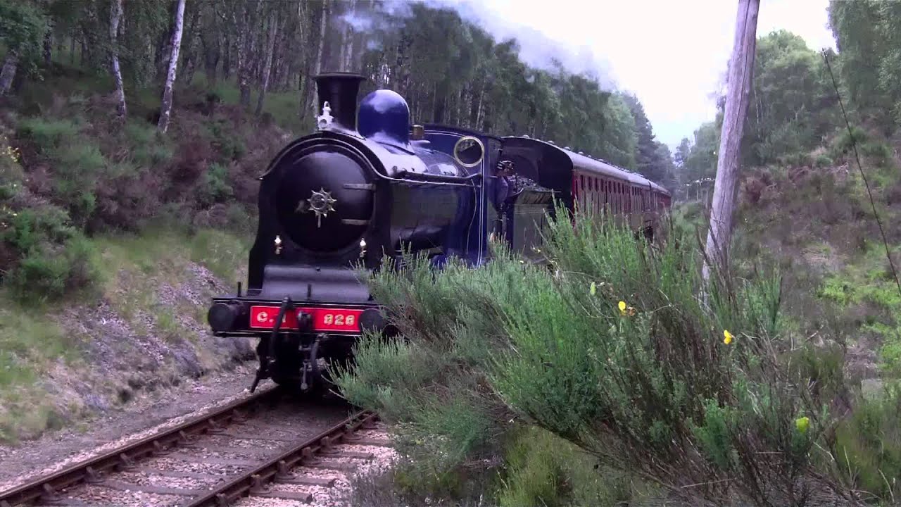 Strathspey Railway HD-CR. 828 and mk1 coaches passes by on service from Broomhill to Aviemore top movies on netflix