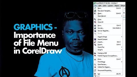 Graphics | Importance & Uses of FILE MENU in CorelDraw