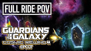 Guardians of the Galaxy: Cosmic Rewind Full Ride POV, Queue, Pre-Show - EPCOT